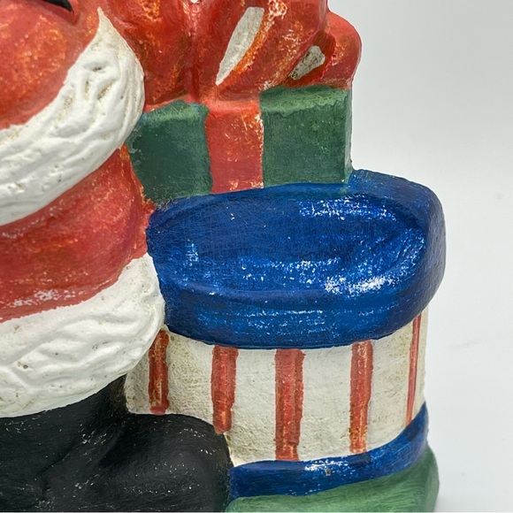 Vintage 1992 Santa Claus cast iron doorstop Lillian Vernon #9454 Christmas toys - Picture 15 of 16